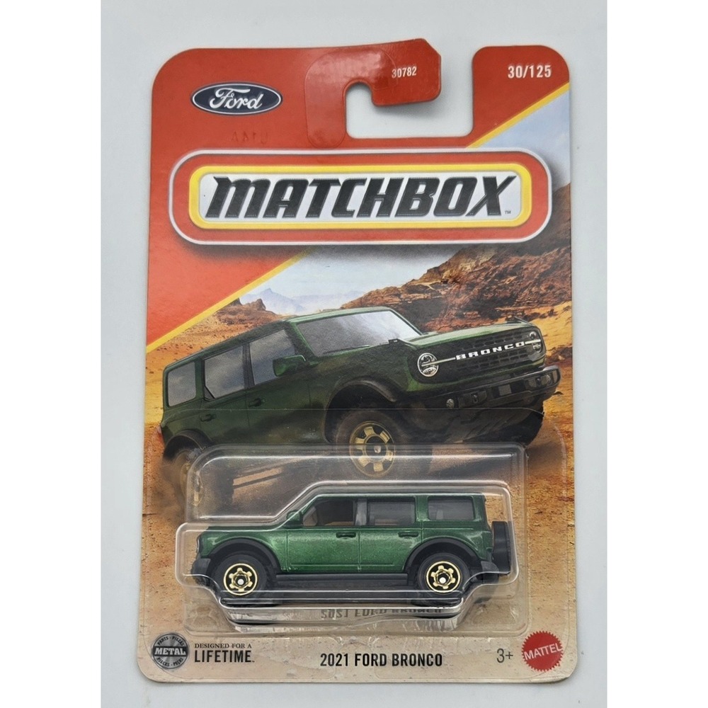 Matchbox 2025 Ford Bronco 30/125 Green Diecast SUV Off Road Vehicle New‎